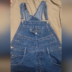Denim Overall Shorts